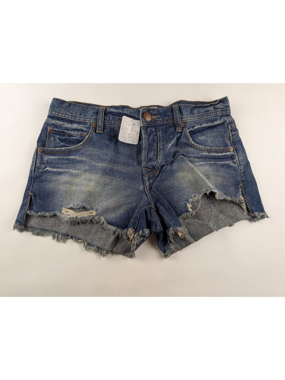 Free People Distressed Denim Cutoff Shorts Womens 26 NWT